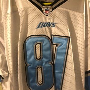 Calvin Johnson lions jersey.